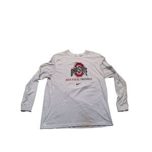 Nike White Ohio State Long Sleeve Tee